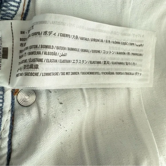 Abercrombie & Fitch Vintage Low Rise Stretch Baggy Jean Medium Wash Size 31/12R - Picture 13 of 13